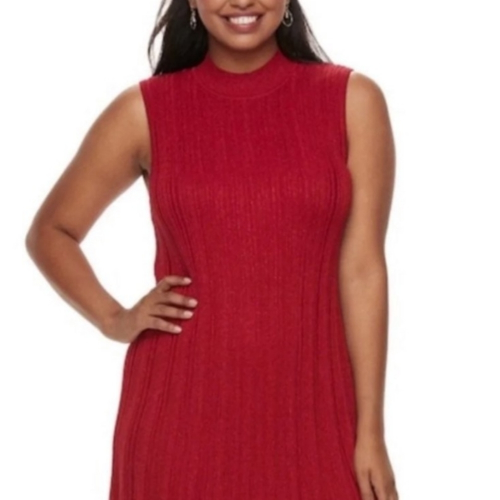 NWT Candies Sleeveless Sweater Dress